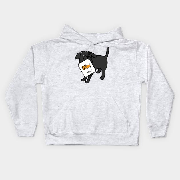 Cute Dog Self Portrait Kids Hoodie by ellenhenryart